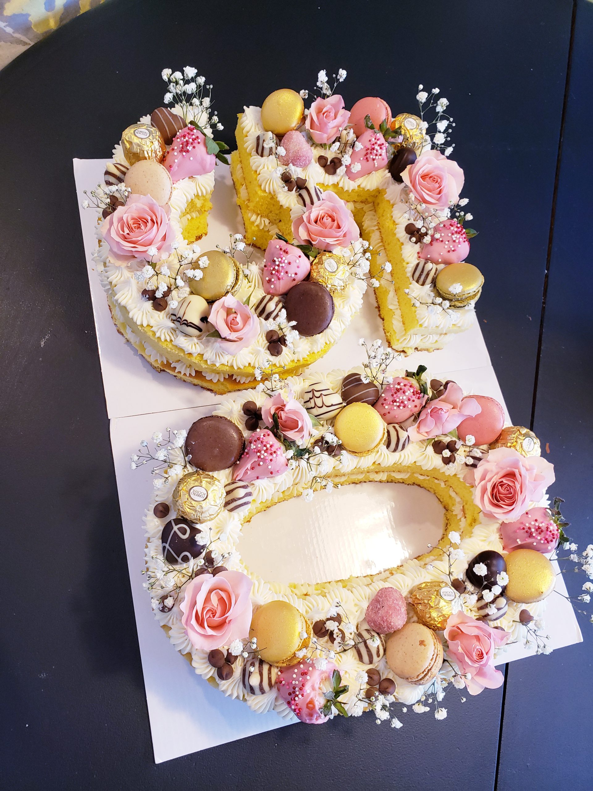 Pretty in Pink Number Cake – Galvinchi Desserts